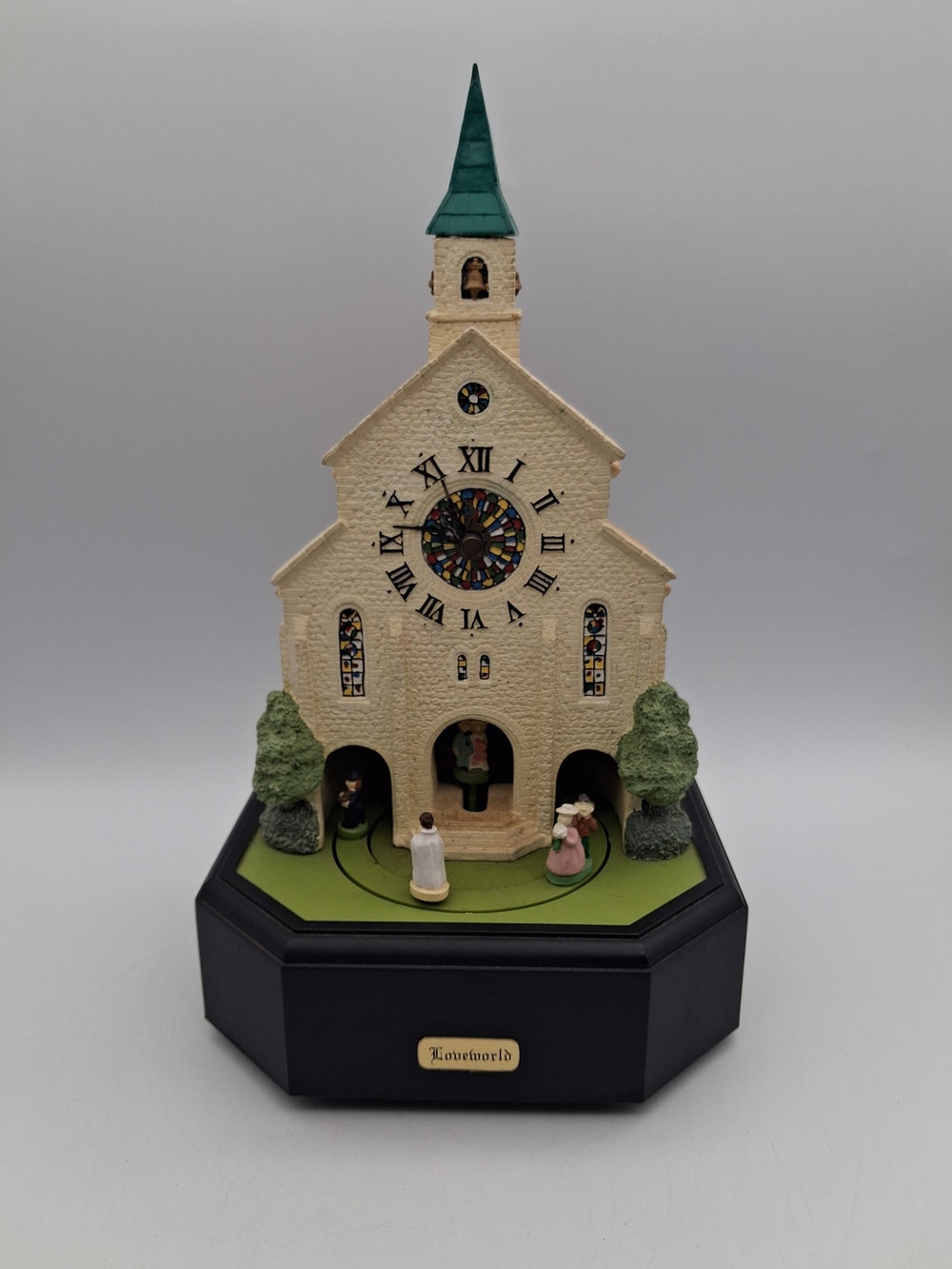 Loveworld Cream Church Animatronic Clock